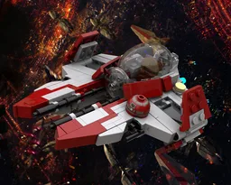 Obi-Wan's Red Eta-2 Interceptor