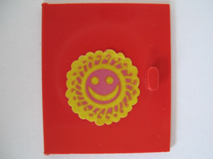 Lego Homemaker Cupboard Door 4 x 4 with Smiling Sunflower Pattern (Sticker) - Set 292