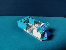 Blue & White Boat