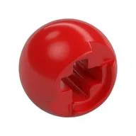 Technic Ball Joint with Through Axle Hole / Red