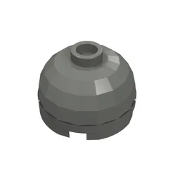 Brick Round 2 x 2 Dome Top, Hollow Stud / Dark Bluish Gray