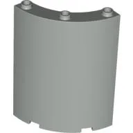 Panel 4 x 4 x 6 Quarter Cylinder / Light Gray