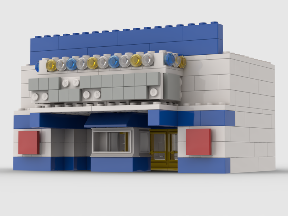Lego Uptown Theater Town Plan Style