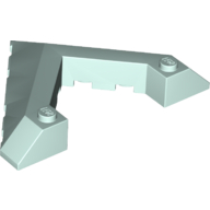 Lego Brick Wedged, Sloped 45° 6 x 8 with Pointed Cutout / Light Aqua
