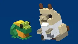 BYGGLEK Frog and Wallaby