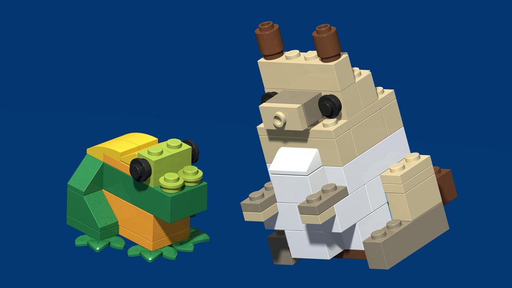 Lego BYGGLEK Frog and Wallaby