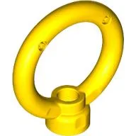 Plate Special, 1 x 1 Stud with 3 x 3 Ring on Top / Yellow