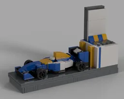 Williams FW14B Microscale with Minifig Display