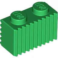 Brick Special 1 x 2 with Grille / Green