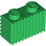 Lego Brick Special 1 x 2 with Grille / Green
