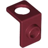 Minifig Neckwear Bracket [One Stud] / Dark Red