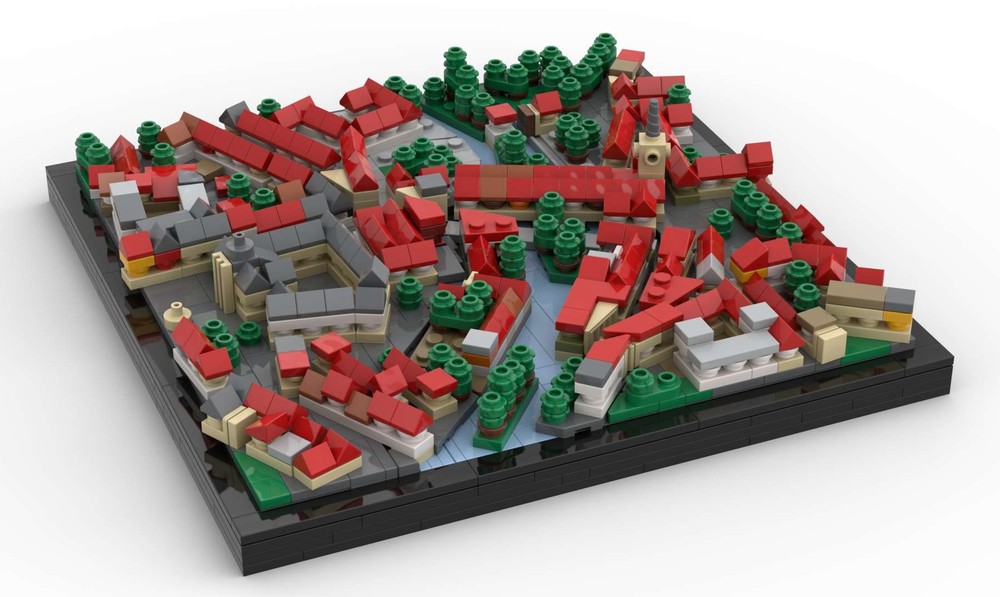 Lego Erfurt Krämerbrücke and Town Hall