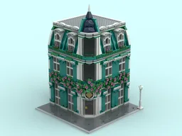 Turquoise Separator Corner Facade