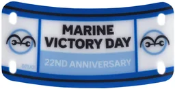 Plastic Part for Set 75646 - Banner with One Piece Marines Logo, 'MARINE VICTORY DAY 22ND ANNIVERSARY' Pattern