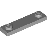 Plate Special 1 x 4 with 2 Studs with Groove [New Underside] / Light Bluish Gray