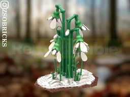 Snowdrops in the forest