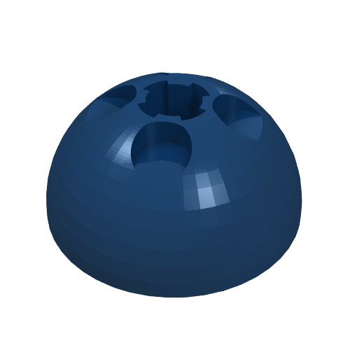 Lego Dome Hemisphere 3 x 3 Ball Turret / Dark Blue