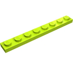 Plate 1 x 8 / Lime