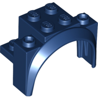 Lego Wheel Arch, Mudguard 4 x 2 1/2 x 2 1/3 / Dark Blue