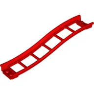 Vehicle Track, Roller Coaster Ramp Small, 3 Bricks Elevation / Red