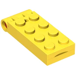 Hinge Plate 2 x 5 with Small Hole [Complete Assembly] / Yellow