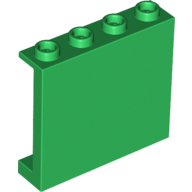 Lego Panel 1 x 4 x 3 [Side Supports / Hollow Studs] / Green
