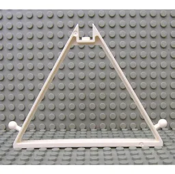 Belville, Tent Frame 1 x 12 x 8 Triangle with Recessed Top Stud, Towball on Sides / White