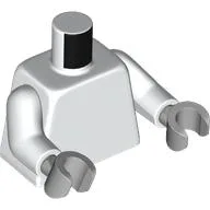 Torso, White Arms, Light Bluish Gray Hands [Plain]