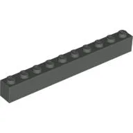 Brick 1 x 10 / Dark Gray