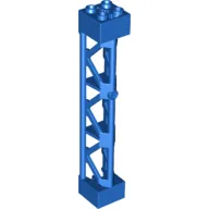 Support 2 x 2 x 10 Girder Triangular Vertical - Type 4 - 3 Posts, 3 Sections / Blue