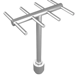 Antenna with Side Spokes / Milky White