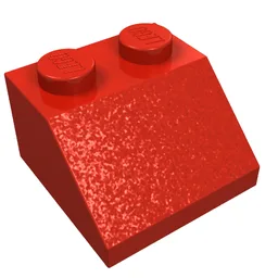 Brick Sloped 45° 2 x 2 / Red