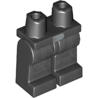 Lego Hips and Black Legs with Imperial Death Trooper Armor Print / Black