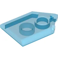Tile Special 2 x 3 Pentagonal / Trans-Dark Blue