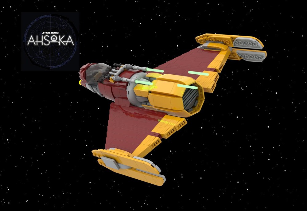 Lego SW Ahsoka Shin Hati’s Starfighter MOC minifig scale