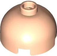 Brick, Round 2 x 2 Dome Top / Light Nougat