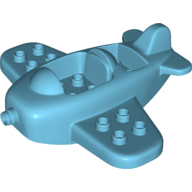 Lego Duplo Airplane 12 x 10 x 4 / Medium Azure