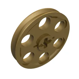 Technic Wedge Belt Wheel [aka Pulley] / Pearl Gold