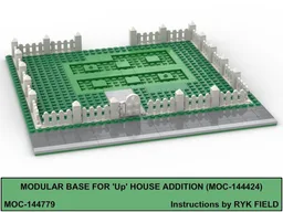 Modular-style base for 'Up' House Addition (MOC-144424)