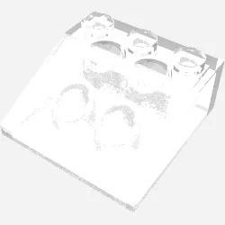 Brick Sloped 33° 3 x 3 / Trans-Clear