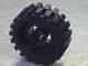 Wheel with Split Axle Hole with Black Tire 30 x 10.5 Offset Tread (3482 / 2346) / Black