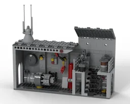 Sci-Fi Repair Bay Background Building