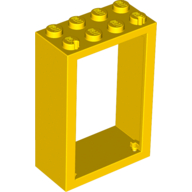 Lego Door Frame 2 x 4 x 5 / Yellow