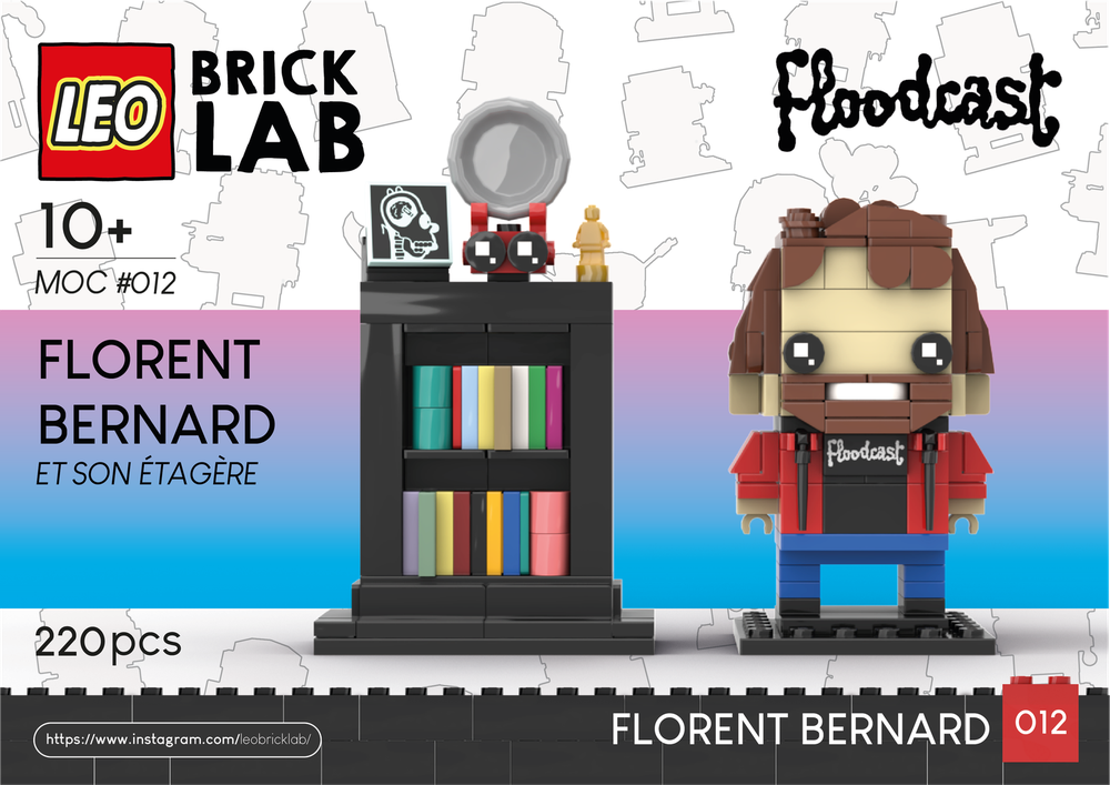 Lego MOC – Florent Bernard & son Etagère - Floodcast - BrickHeadz Custom MOC