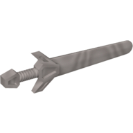Lego Weapon Sword / Greatsword Angular / Pearl Light Gray