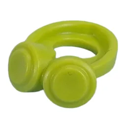 Minifig Neckwear Headphones / Lime