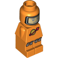 Lego Microfig Lunar Command Orange