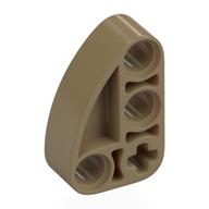 Lego Technic Beam 2 x 3 L-Shape with Quarter Ellipse Thick / Dark Tan