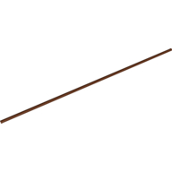 Lego Hose Rigid 3mm D. 28L / 22.4cm / Reddish Brown
