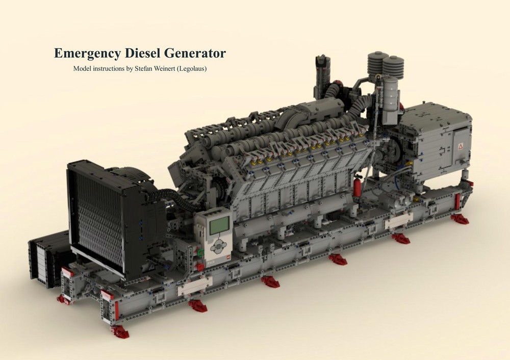 Lego Emergency V16 Diesel Generator